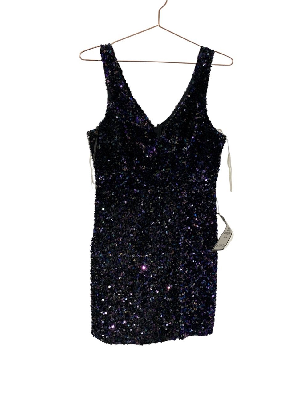 Women's Black Sequin V-Neck Party Dress size 3